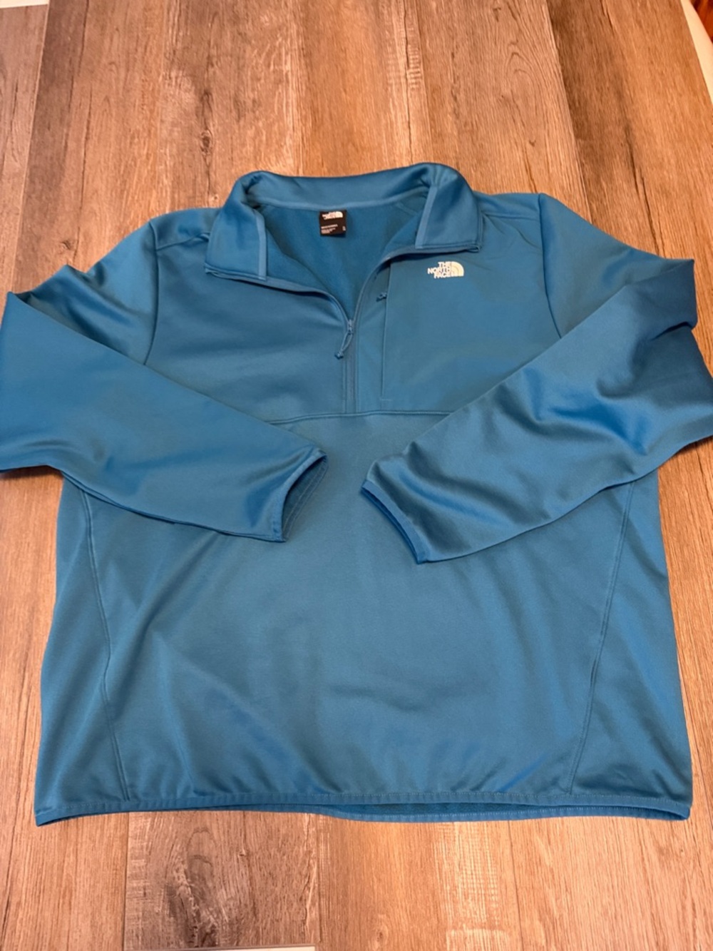 The North Face Teal Quarter-Zip Pullover